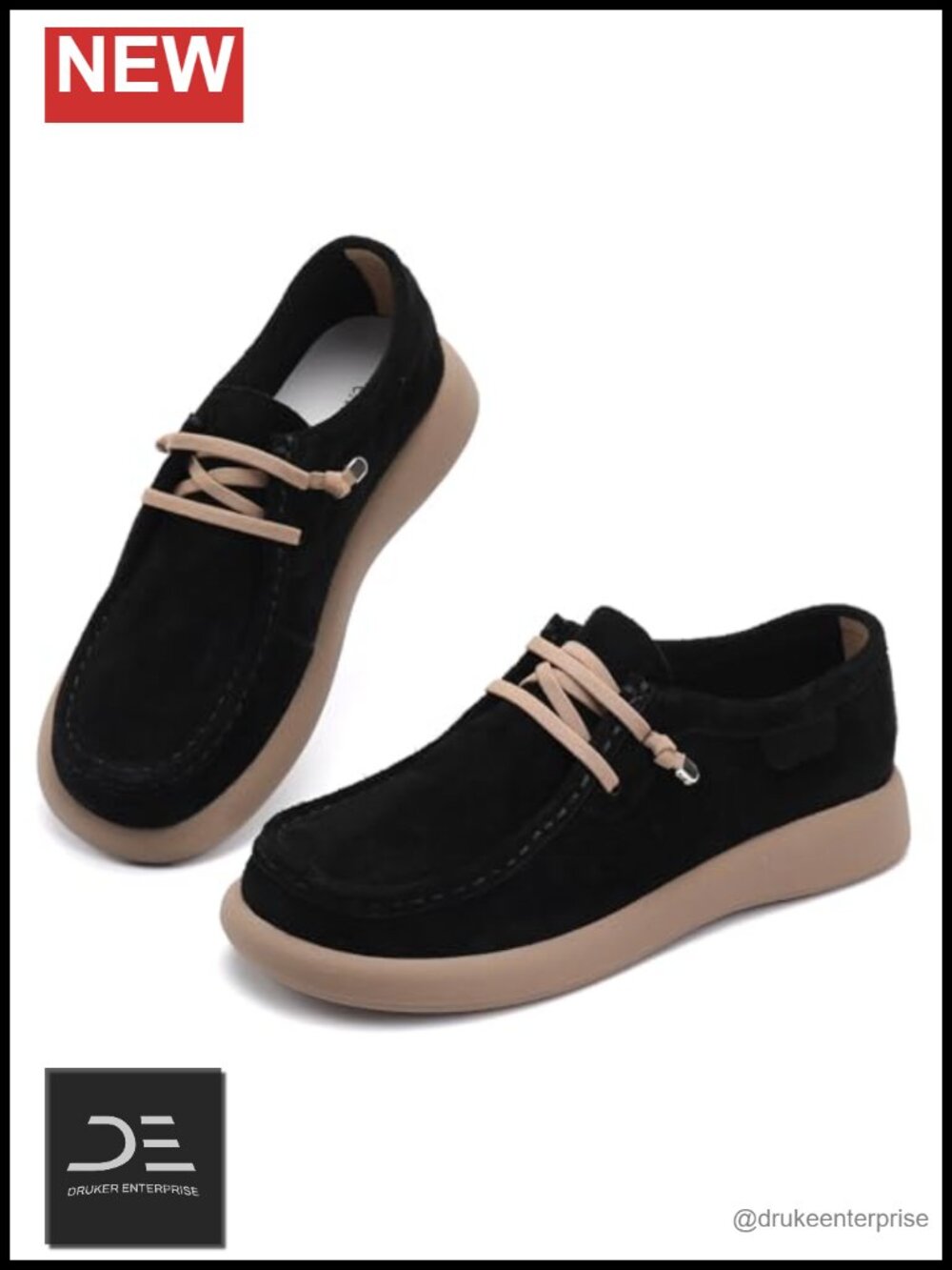Women's Leather Oxfords Lace-Up Loafers Comfortable Dress Shoes